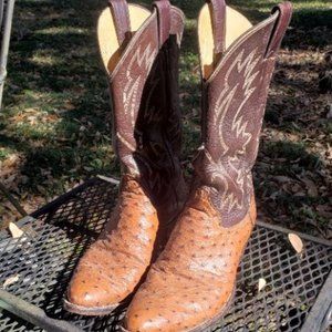 Justin full quill ostrich western boots X2253